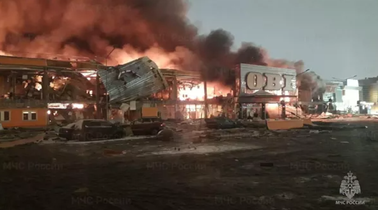 Մոսկվայի մարզում առևտրի կենտրոն է այրվում