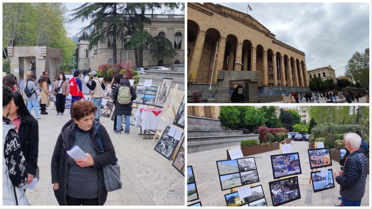Վրաստանի խորհրդարանի դիմաց տեղի է ունեցել ցուցահանդես՝ նվիրված Հայոց ցեղասպանությանը