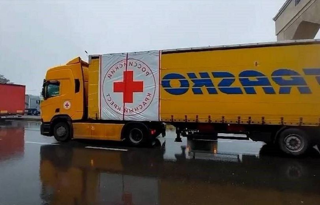 Արցախ է մուտք գործել ռուսական Կարմիր խաչի մեկ բեռնատար մեքենա՝ բեռնավորված ռուսական արտադրության հումանիտար բեռներով