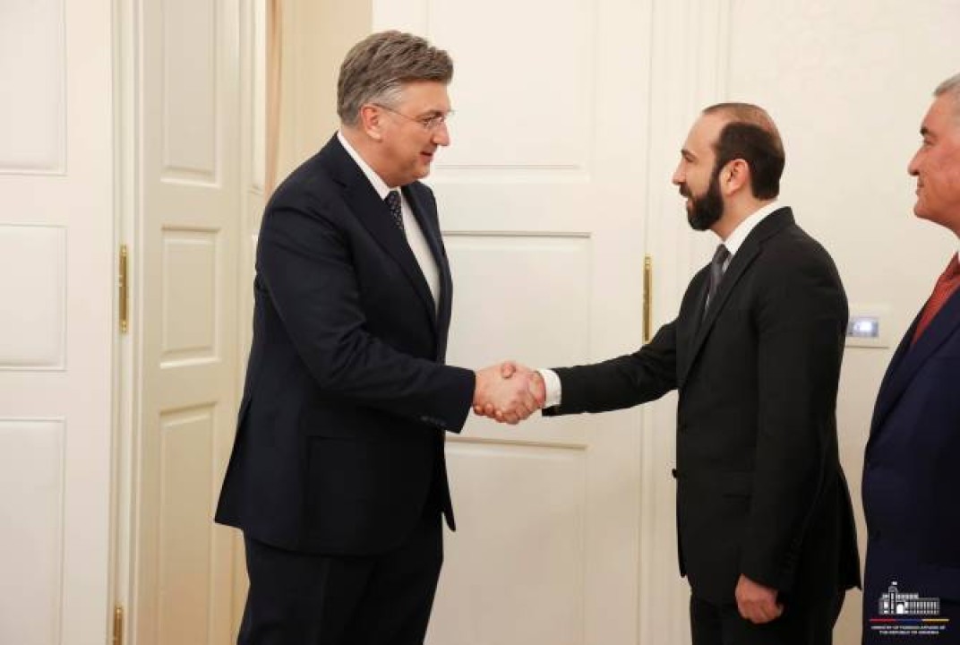 Հայաստանի ԱԳ նախարարն ու Խորվաթիայի վարչապետը քննարկել են Հարավային Կովկասում անվտանգությանն ու կայունությանն առնչվող հարցեր