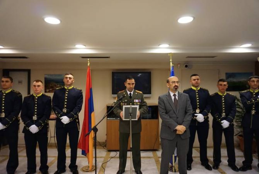 Հունաստանում Հայաստանի դեսպանության շենքում նշվել է ՀՀ զինված ուժերի կազմավորման 32-ամյակը