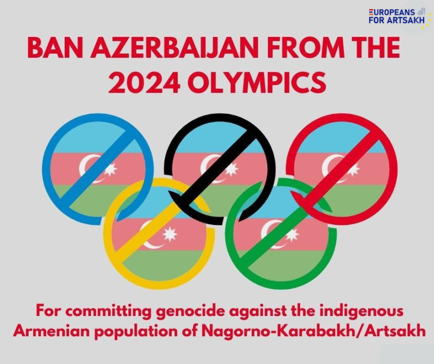 «Եվրոպացիները հանուն Արցախի» շարժումը Միջազգային օլիմպիական կոմիտեին կոչ է անում հանդես գալ Փարիզի 2024 թ. Օլիմպիական խաղերին Ադրբեջանի մասնակցության դեմ