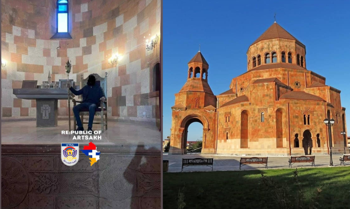 Ադրբեջանցի վանդալների թիրախում է հայտնվել Ստեփանակերտի Աստվածամոր Սուրբ Հովանի Մայր Տաճարը