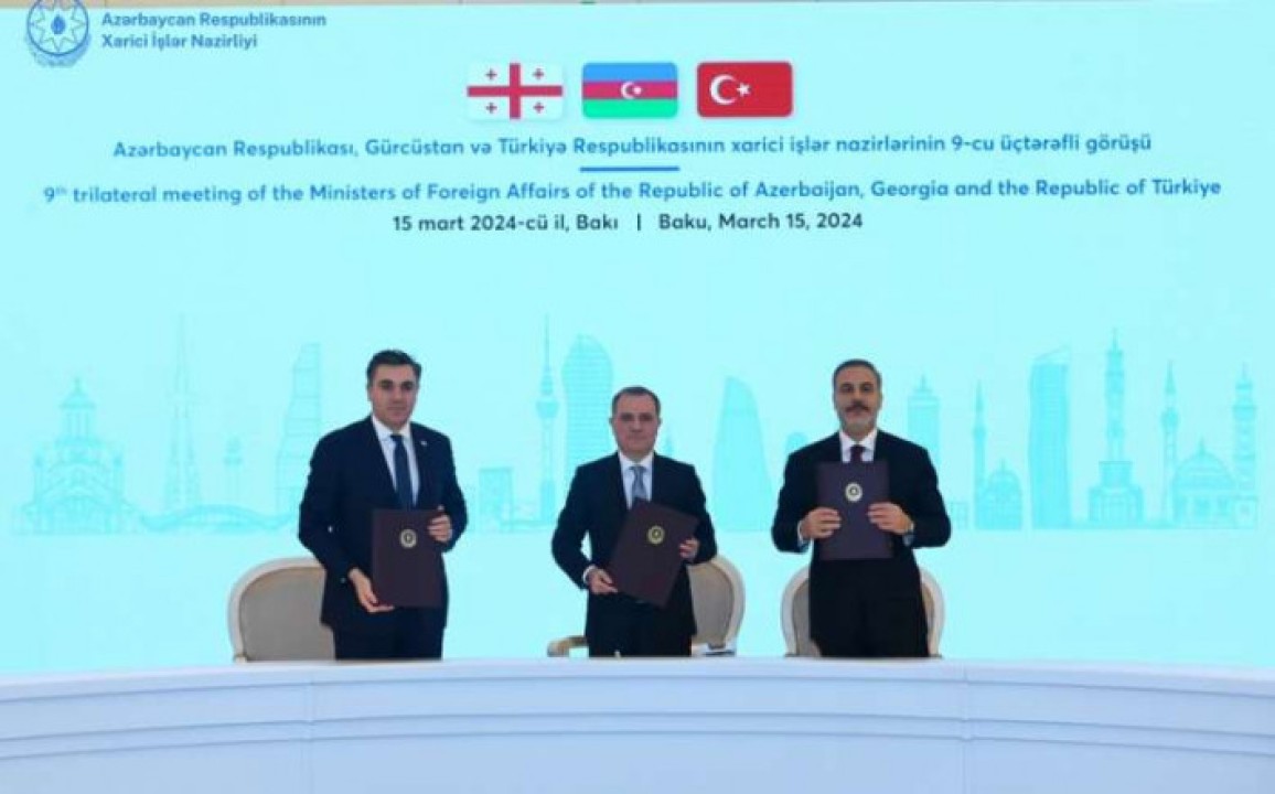 Ադրբեջանի, Թուրքիայի և Վրաստանի ԱԳ նախարարների միջև ստորագրվել է Բաքվի հռչակագիրը